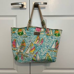 Lilly Pulitzer U Gotta Regatta Beach Tote